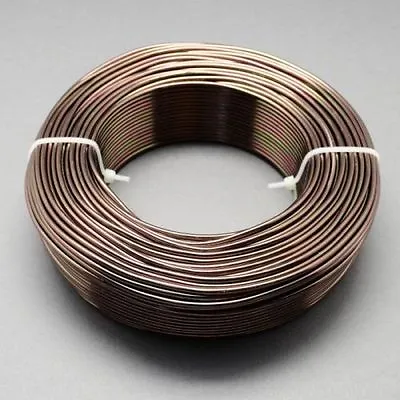 2mm Aluminium Craft Florist Wire Jewellery Making Dark Brown Camel 3m Lengths • £2.80