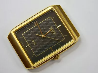 Fine Vintage Seiko Sq V701 Gold Quartz Mens Dress Watch - New Battery Runs Great • $35