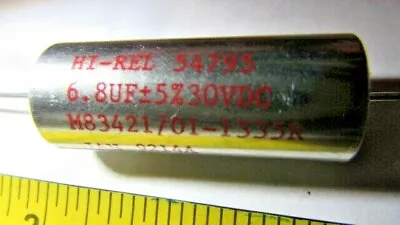 6.8uF 5% 30V Sprague HI-REL M83421/01-1335R Metalized Polycarbonate Capacitor • $19.95