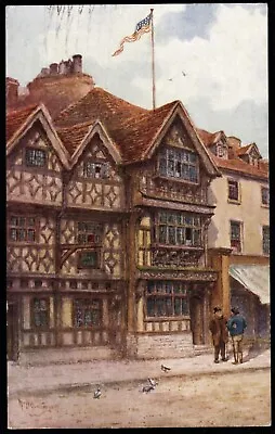 Harvard House Garrick Inn Stratford On Avon Warwickshire W W Quatremain Postcard • £3.90