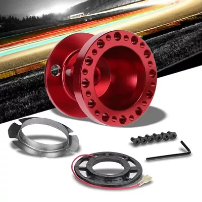 Red Aluminum 6-Hole Steering Wheel Hub Adapter For Accord CB/Prelude BA8/9 • $29.70