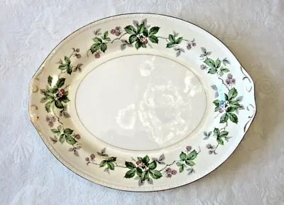 Homer Laughlin Eggshell Georgian Greenbriar Platter Vintage • $14.99