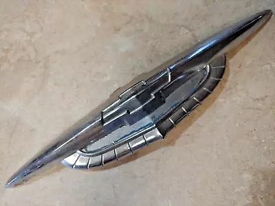 1950 Chevy Chevrolet Chrome Plated Hood Ornament Emblem 15  Gm C1 • $29.95