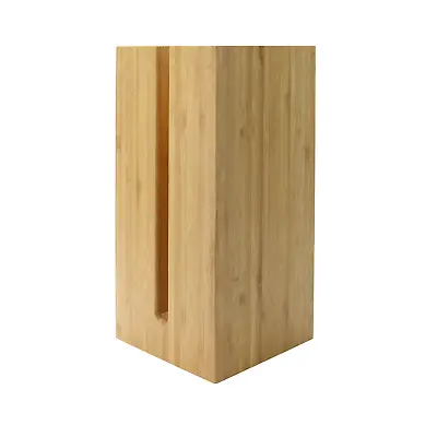 £12.99 • Buy Bamboo Toilet Roll Holder Toilet Organiser Storage Wood Paper Unit M&W