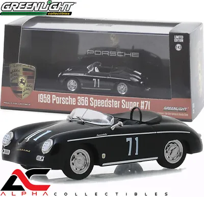 $24.99 • Buy Greenlight 86538 1:43 1958 Porsche Speedster Super #71 Race Car