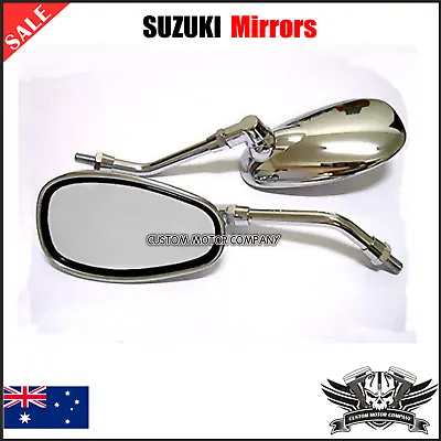 $33.24 • Buy New Chrome Motorcycle Rear View Side Mirrors For Suzuki Boulevard C109R C50 C90