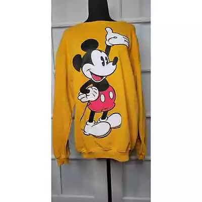 Vintage Disney Mickey Mouse Sweatshirt Mustard - Size XL • $19