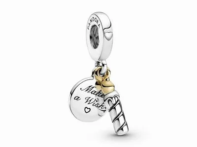 $65 • Buy PANDORA Charm Sterling Silver ALE S925 TWO TONE BIRTHDAY CANDLE 799328C00  NS30