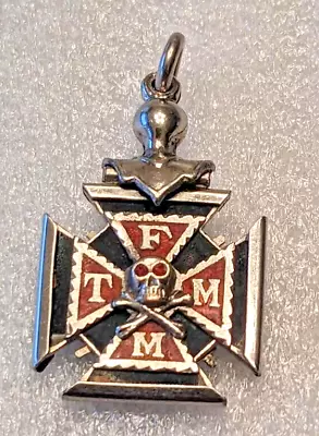 Vintage Knights Of Columbus K Of C Fob Pendant Skull Fraternal Helmet Shield • $69.99