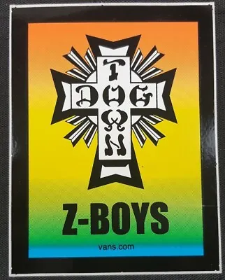 VANS DOGTOWN Z-BOYS Vintage Genuine OG 90s Skateboard Sticker NOS SHOES  • $9.63