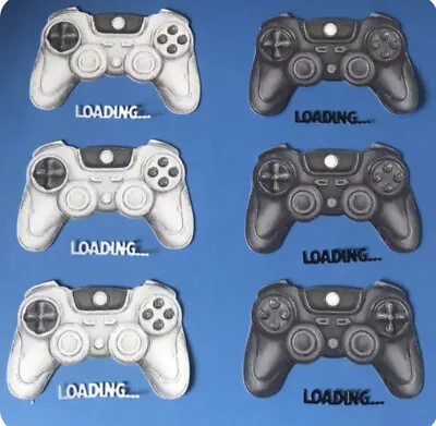 £2.80 • Buy 6 Die Cut Games Controllers With Loading Sentiment