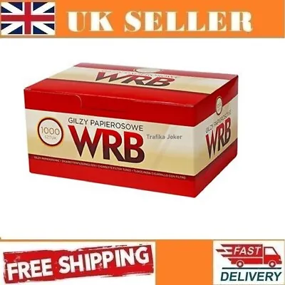 £11.99 • Buy 1000 WRB King Size EMPTY CIGARETTE FILTER TUBES Smoking Cigarette