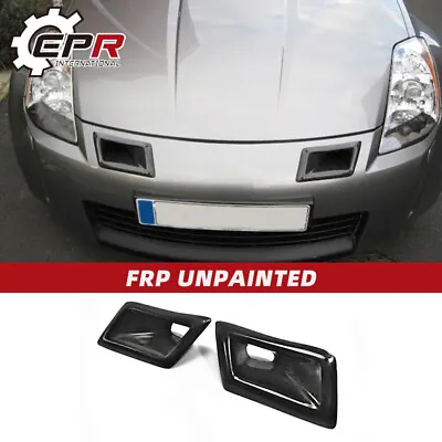 2PCS Front Bumper Vent Air Duct For Nissan Z33 350Z Nism FRP Unpainted • $91.73