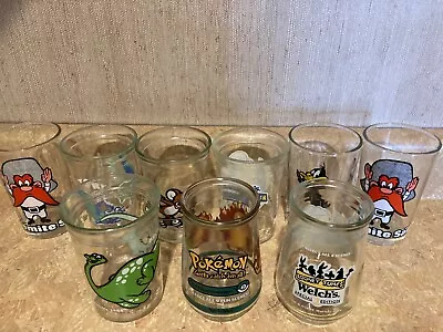 Vintage Welch's Assorted Jelly Jars/Glasses  9 Of Them!! • $32