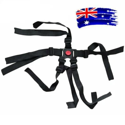 $10.86 • Buy 5 Point Chair High Safe Strap Harness Buggy Baby Car Children Pram Stroller Belt