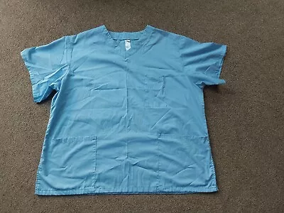 £2 • Buy Scrub Medical Uniform Top Women Men Tunic Nurse Hospital Work Wear Medical Tops