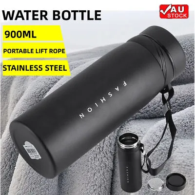 Stainless Steel Water Bottle Double Insulated Wall Drink Cup Flask Sport Thermos • $16.99