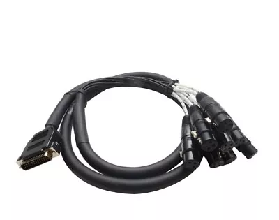 DB25 - 8 Channel XLR Female 3 Foot D-Sub Snake Cable Patch Bay Interface Modular • $49.99