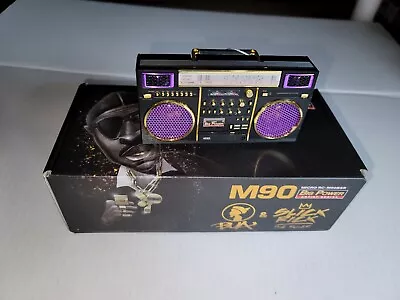 M90 Micro 1:6 BUA Slick Rick Boombox Bluetooth Wearable Speaker Radio 40  Chain • $54.95