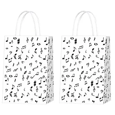 16 Pcs Music Notes Gift Bagsmusical Party Favor Bags For Music Theme Birthday Pa • $23.37