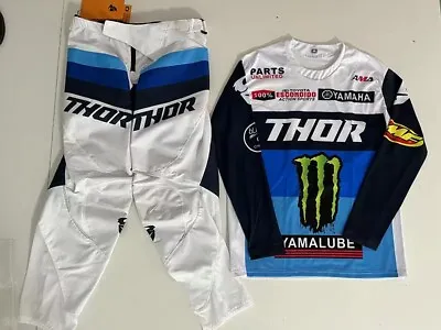 THOR Pulse Racer Yamalube Monster Gear Set Jersey/Pants Motocross ATV Racing Set • $158.99