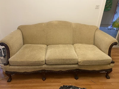 £20 • Buy Victorian Antique Style Second Hand Yellow/gold Fabric