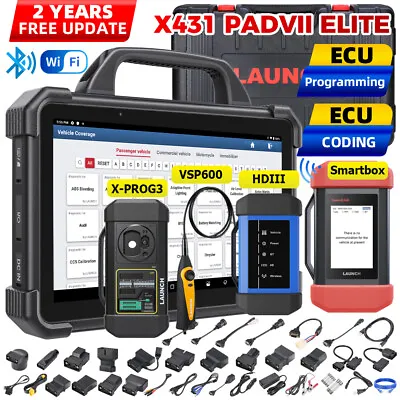 LAUNCH X431 PAD 7 X-PROG 3 HD3 OBD2 Car Diagnostic Scanner Tool Key Programming • $529