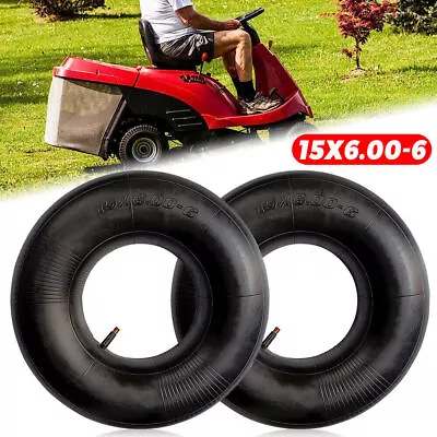 2 X Inner Tube 15x6.00-6 15x6-6 NHS Valve Lawn Mower Trolley Golf Cart ATV Tire • $25.37