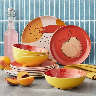 Member's Mark 12-Piece Melamine Dinnerware Set- Summer Collection • $46.99