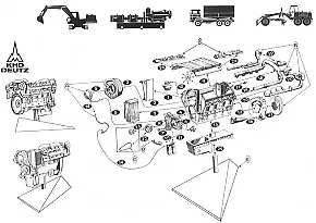 Deutz Engine Air Cooled V8 Typ BF 8L 513 Unpainted 1/15 Whitemetal/pewter Kit • $195.69