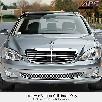 APS Fits 07-09 Mercedes-Benz S-class Stainless Steel Bumper Mesh Grille Insert • $82.99