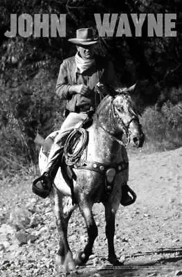 John Wayne Riding Mini Poster 11  X 17  • $11.49