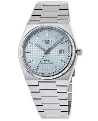 New Tissot PRX Powermatic 80 Light Blue Dial Men's Watch T137.407.11.351.00 • $583.11