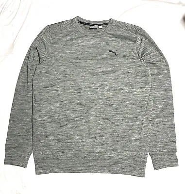 Puma Men's Crew Neck Brushed Fleece Pullover Lightweight Sweatshirt • $24.99