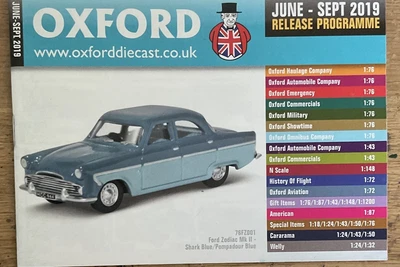 £1.50 • Buy Oxford Diecast Release Programme 48 Page Pocket Catalogue 2019