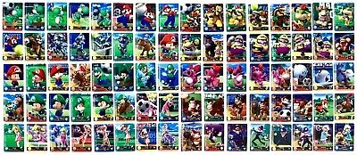 Mario Sports Superstars Amiibo Individual Cards USA - PICK From 90 Cards ! • $2.75