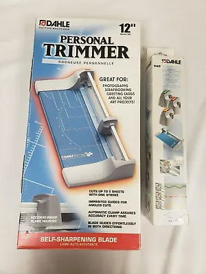 Dahle Rolling/Rotary Paper Trimmer/Cutter  12   Length- Model 507 & 3 Xtra Heads • $44.25