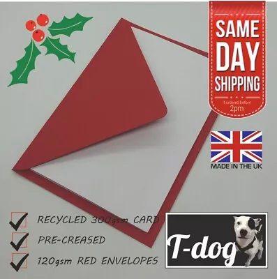 Make Your Own Christmas Cards A5 Folded To A6 With Envelopes Pack Of 20 • £7.49