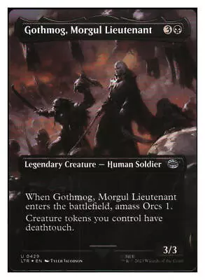 Gothmog Morgul Lieutenant (Borderless) (Foil) The Lord Of The Rings - MTG - NM+ • $1.35