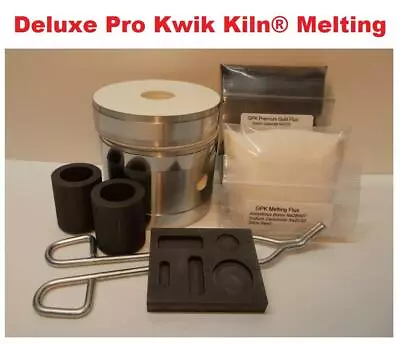 Kwik Kiln II Deluxe PRO Melting Kit – Make Your Own 1 - 6 Oz Gold & Silver Bars • $169