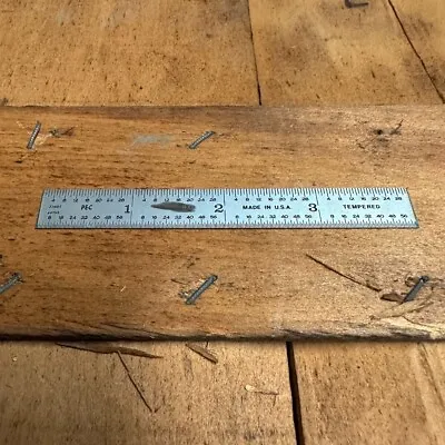 4  Products Engineering 4R Tempered Ruler 8ths/16ths 32nds/64ths (780080) • $11.90