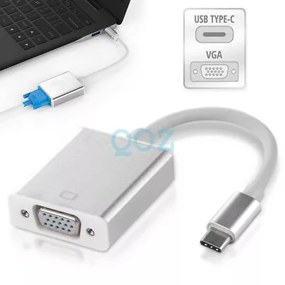 $9.37 • Buy USB C Converter USB 3.1 Type C To VGA Adapter Cable Hub For Macbook Air HDTV