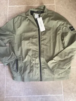 Calvin Klein Lightweight Badge Jacket Mens Size Xl Brand New Green Y3 • $103