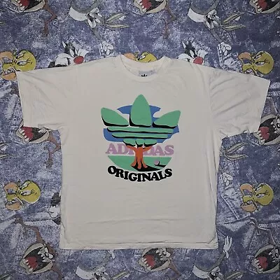 Adidas Trefoil Shirt Tree Adidas Originals Graphic Mens XL/Large Y2K Vintage • $20