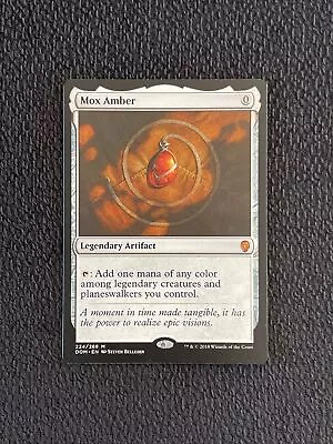 Magic The Gathering MTG Mox Amber Dominaria Legendary Artifact NM Mythic • $29.95