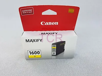 Canon Genuine PGI-1600Y Yellow Ink Tank For MAXIFY MB2060/MB2160/MB2360 • $28.90