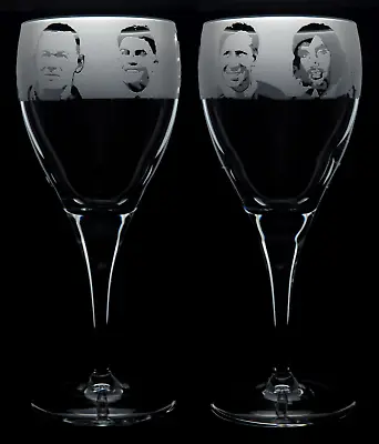 Manchester United F.C. Legends | Crystal Wine Glass | Engraved | Gift | Present • £30.99