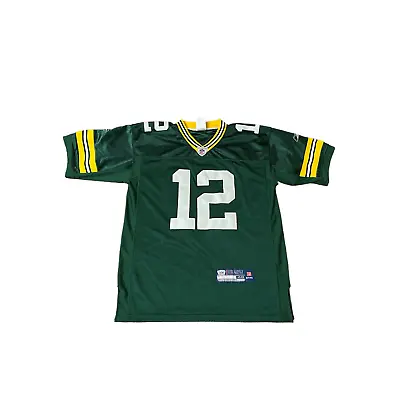 Reebok Green Bay Packers Aaron Rodgers Jersey Size 48 In Good Condition • $49.99