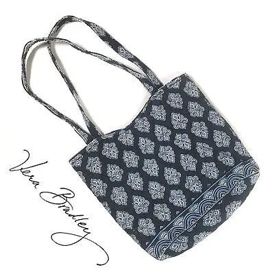 Vera Bradley Quilted Tote In Retired Calypso Blue White Bandana Print • $22.40