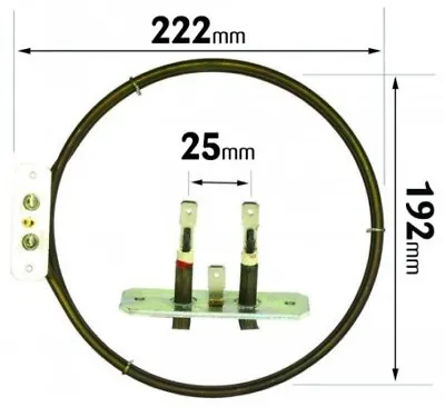 Fan Oven Element 2100w To Fit Beko Belling Blomberg Logik NewWorld Stoves Cooker • £14.98